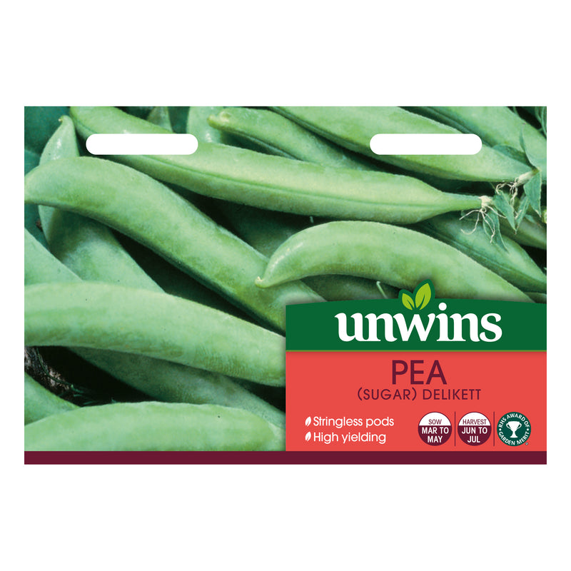 Unwins Sugar Snap Pea Delikett Seeds