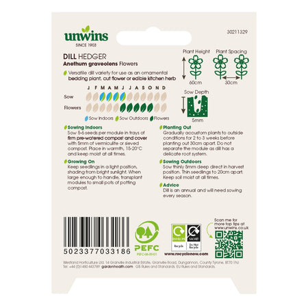Unwins Dill Hedger Seeds