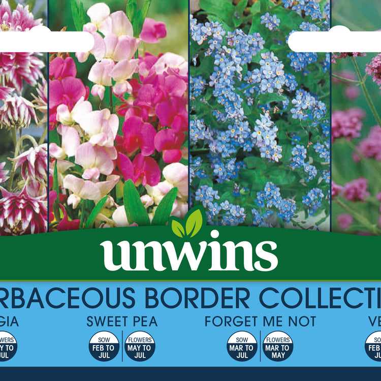 Unwins Unwins Herbaceous Border Collection Pack Seeds