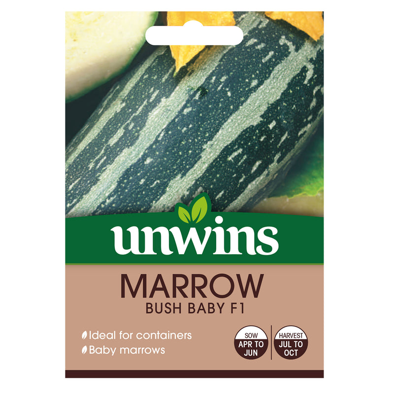 Unwins Marrow Bush Baby F1 Seeds