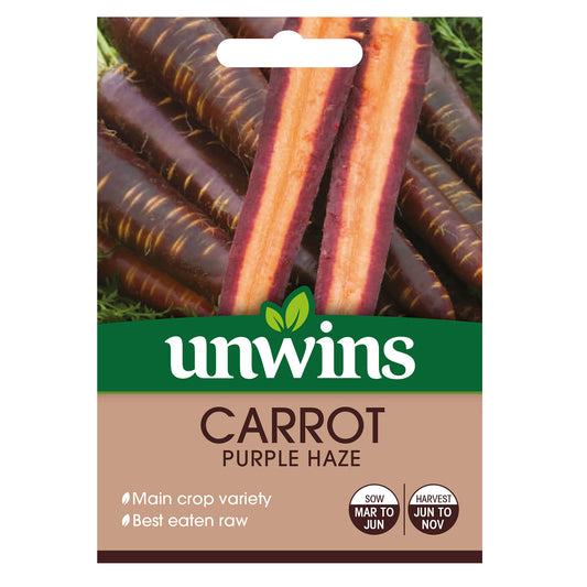Unwins Carrot Purple Haze Seeds - front