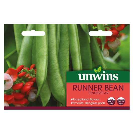 Unwins Runner Bean Tenderstar Seeds front of pack