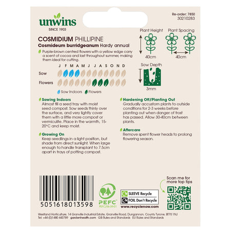 Unwins Cosmidium Phillipine Seeds