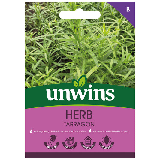 Unwins Tarragon Seeds front of pack