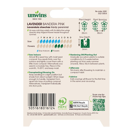 Unwins Lavender Bandera Pink Seeds