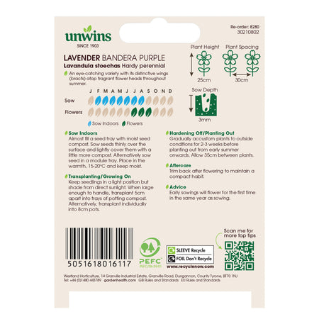 Unwins Lavender Bandera Purple Seeds