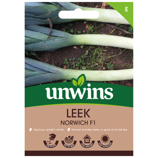 Unwins Leek norwich F1 front of pack