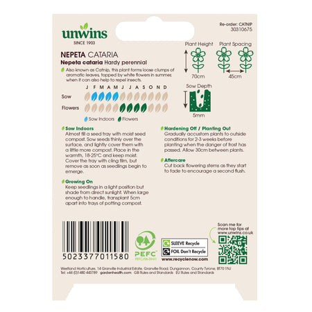 Unwins Nepeta Cataria Seeds