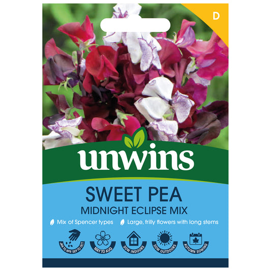 Unwins Sweet Pea Midnight Eclipse Mix frnt of pack