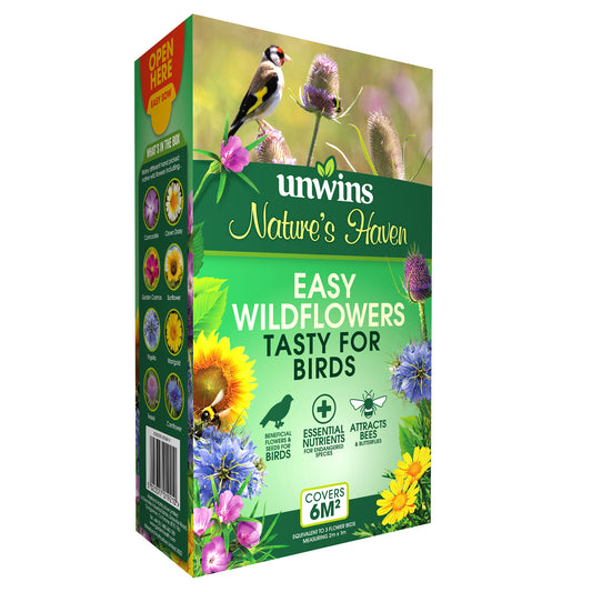 Nature's Haven Easy Wildflowers Tasty for Birds front of pack