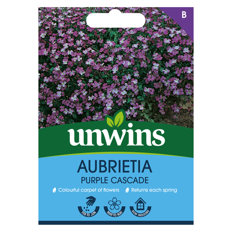 Unwins Aubrietia Purple Cascade Seeds
