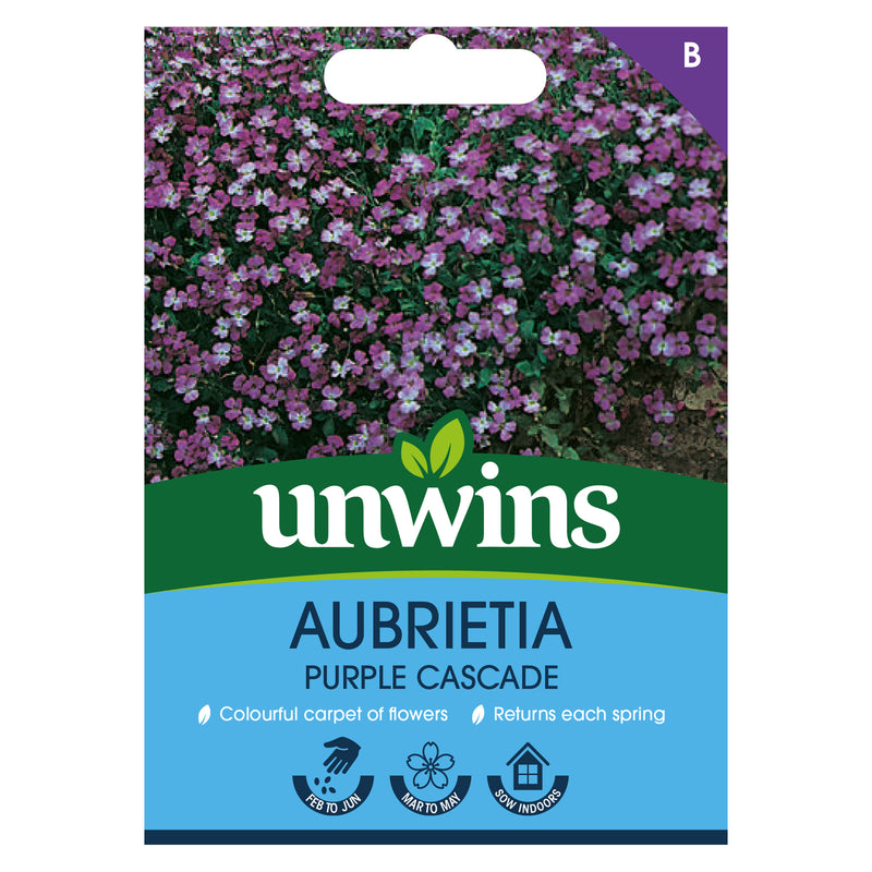 Unwins Aubrietia Purple Cascade Seeds