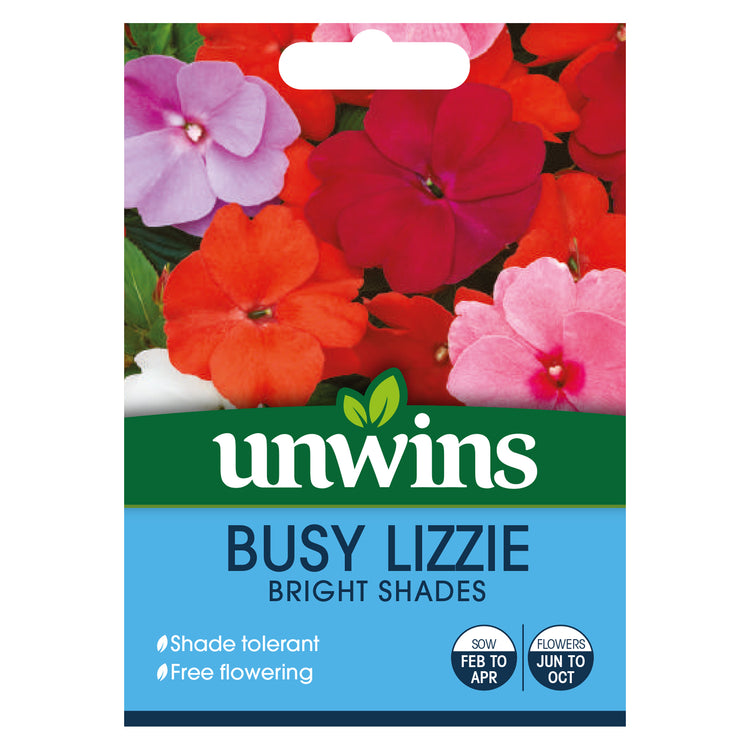 Unwins Busy Lizzie Bright Shades Seeds