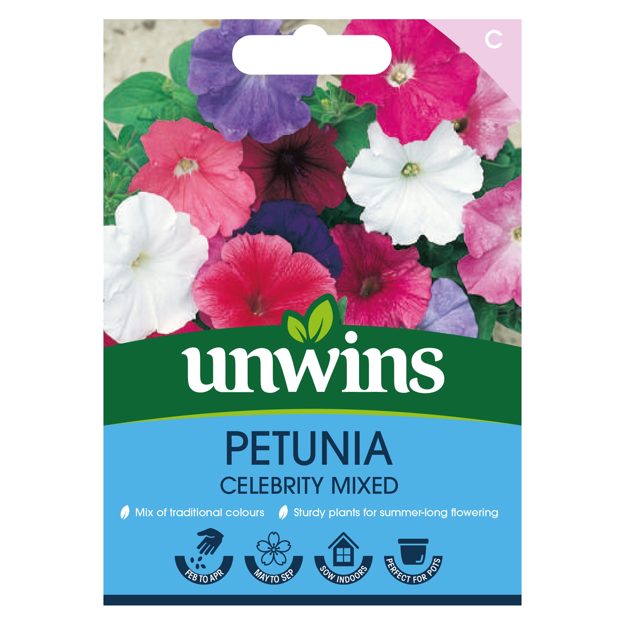 Unwins Petunia Celebrity Mixed Seeds