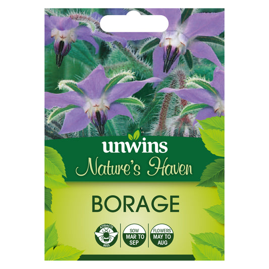 Nature's Haven Borage Seeds front of pack