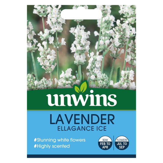 Unwins Lavender Ellagance Ice Seeds front of pack