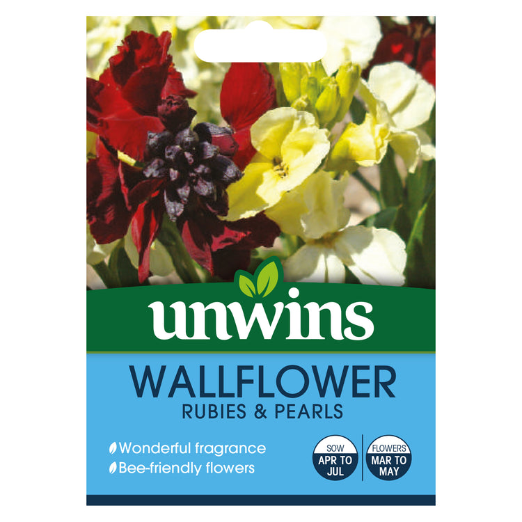Unwins Wallflower Rubies & Pearls Seeds
