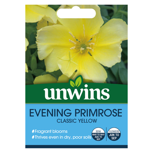 Nature's Haven Wildflower Evening Primrose Seeds front of pack