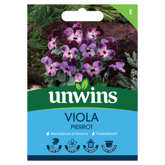 Unwins Viola Pierrot Seeds Front