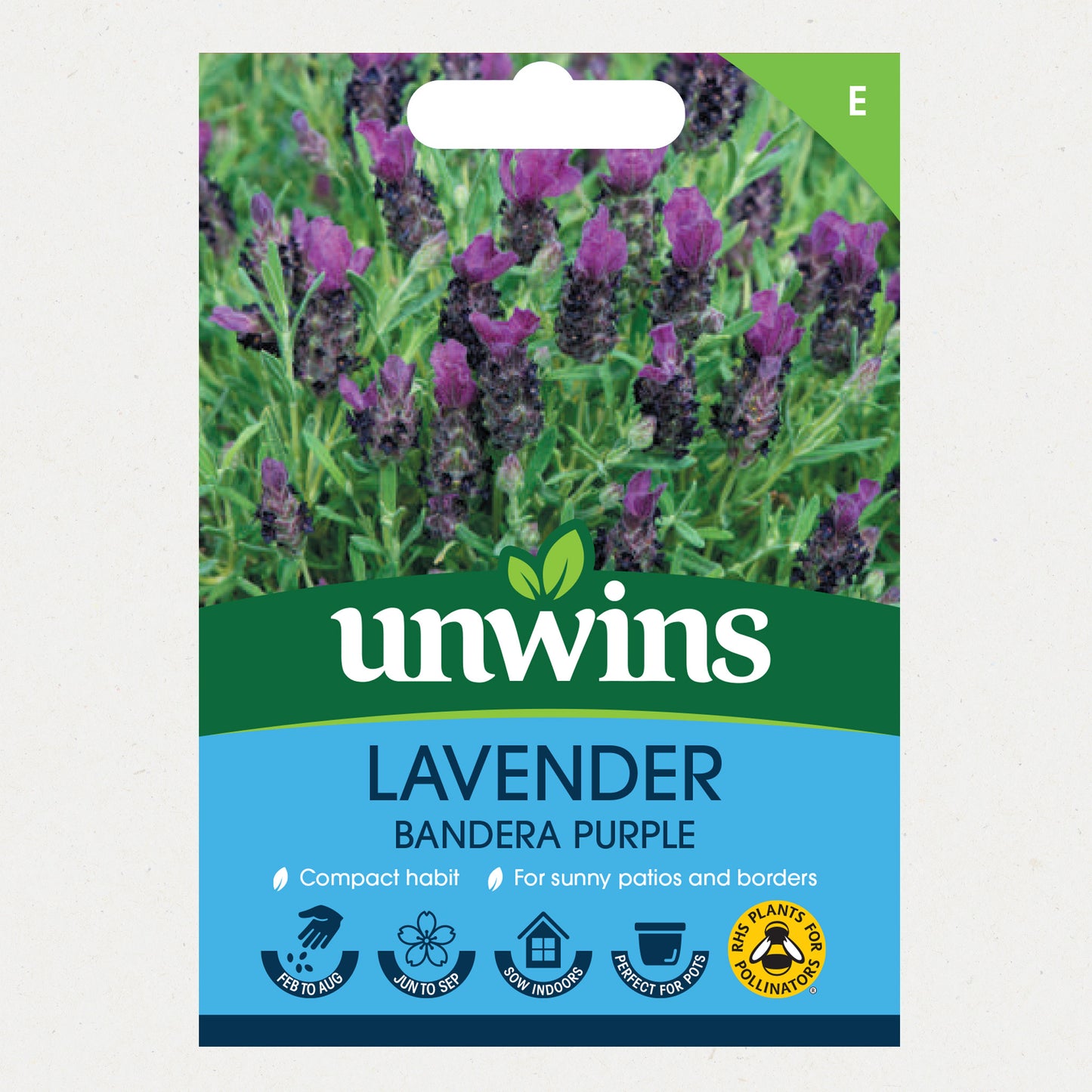 Unwins Lavender Bandera Purple Seeds Front