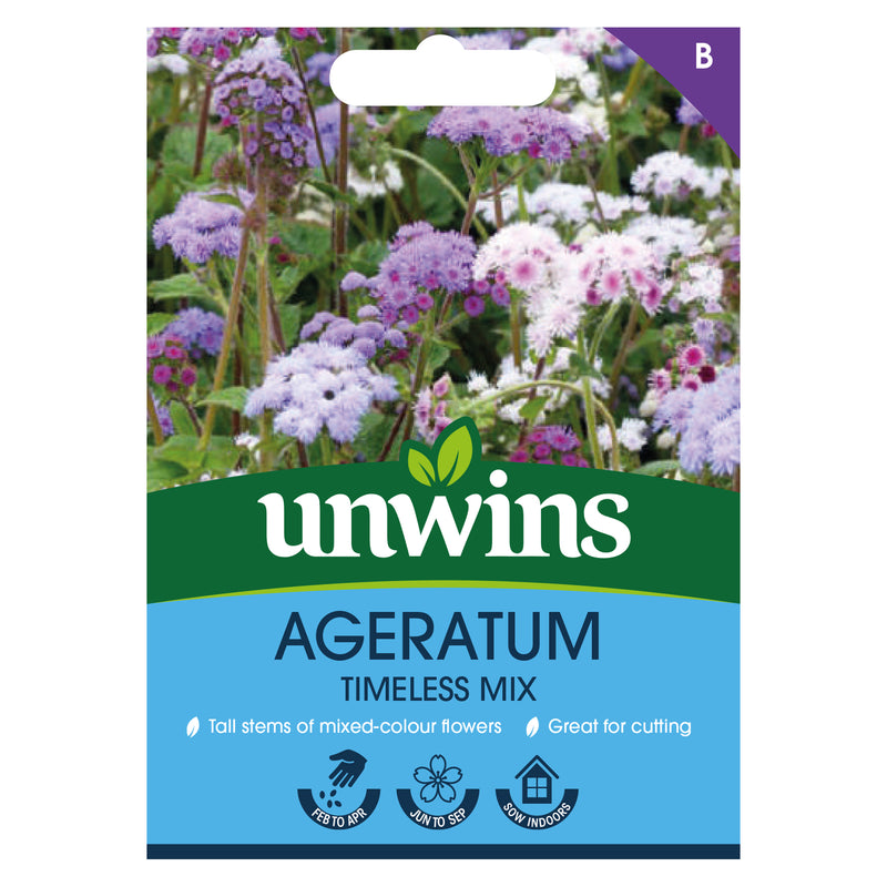 Unwins Ageratum Timeless Mix Seeds
