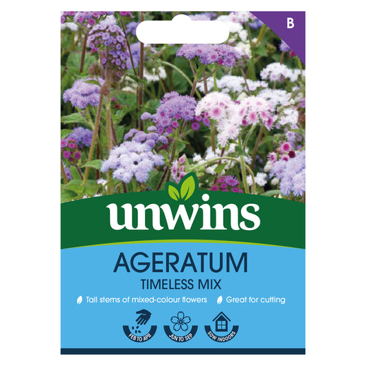Unwins Ageratum Timeless Mix Front