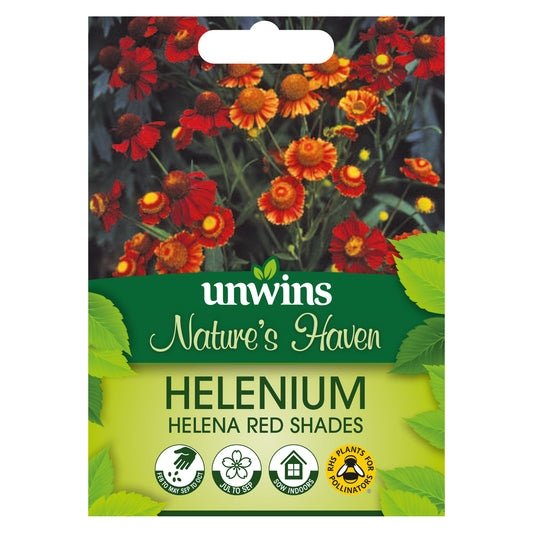 Nature's Haven Helenium Helena Red Shades Seeds front of pack