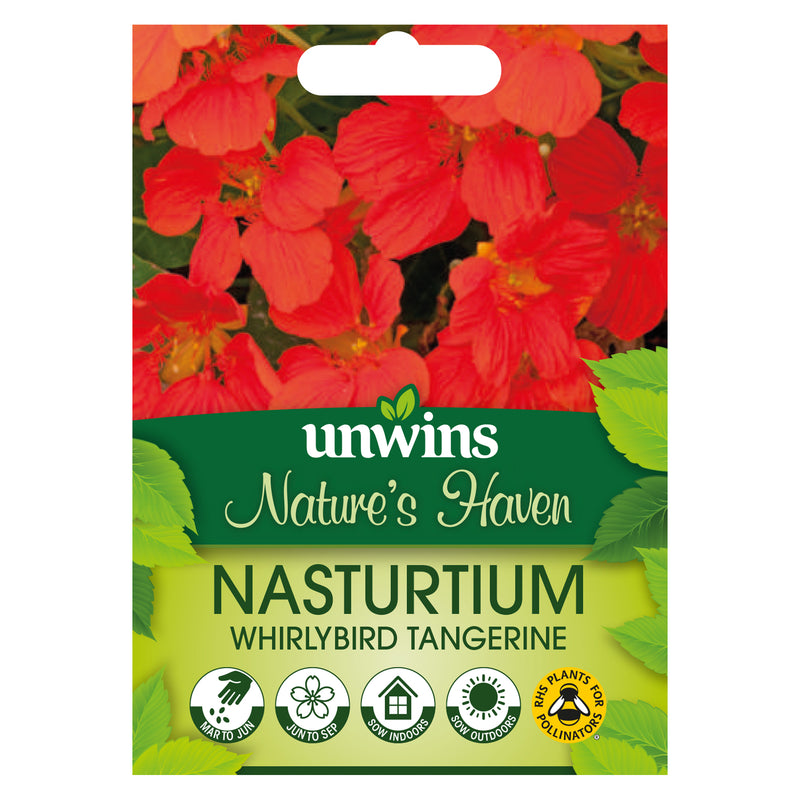 Nature's Haven Nasturtium Whirlybird Tangerine Seeds