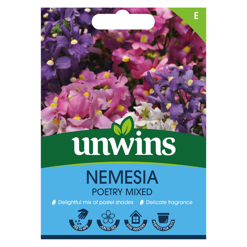 Unwins Nemesia Poetry Mixed Seeds