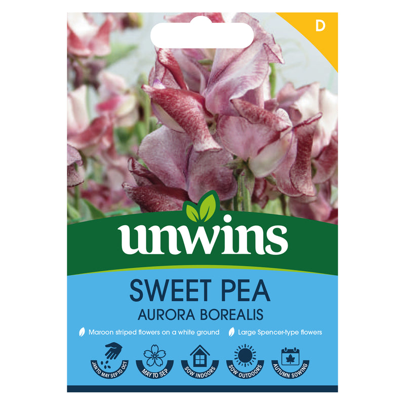 Unwins Sweet Pea Aurora Borealis Seeds