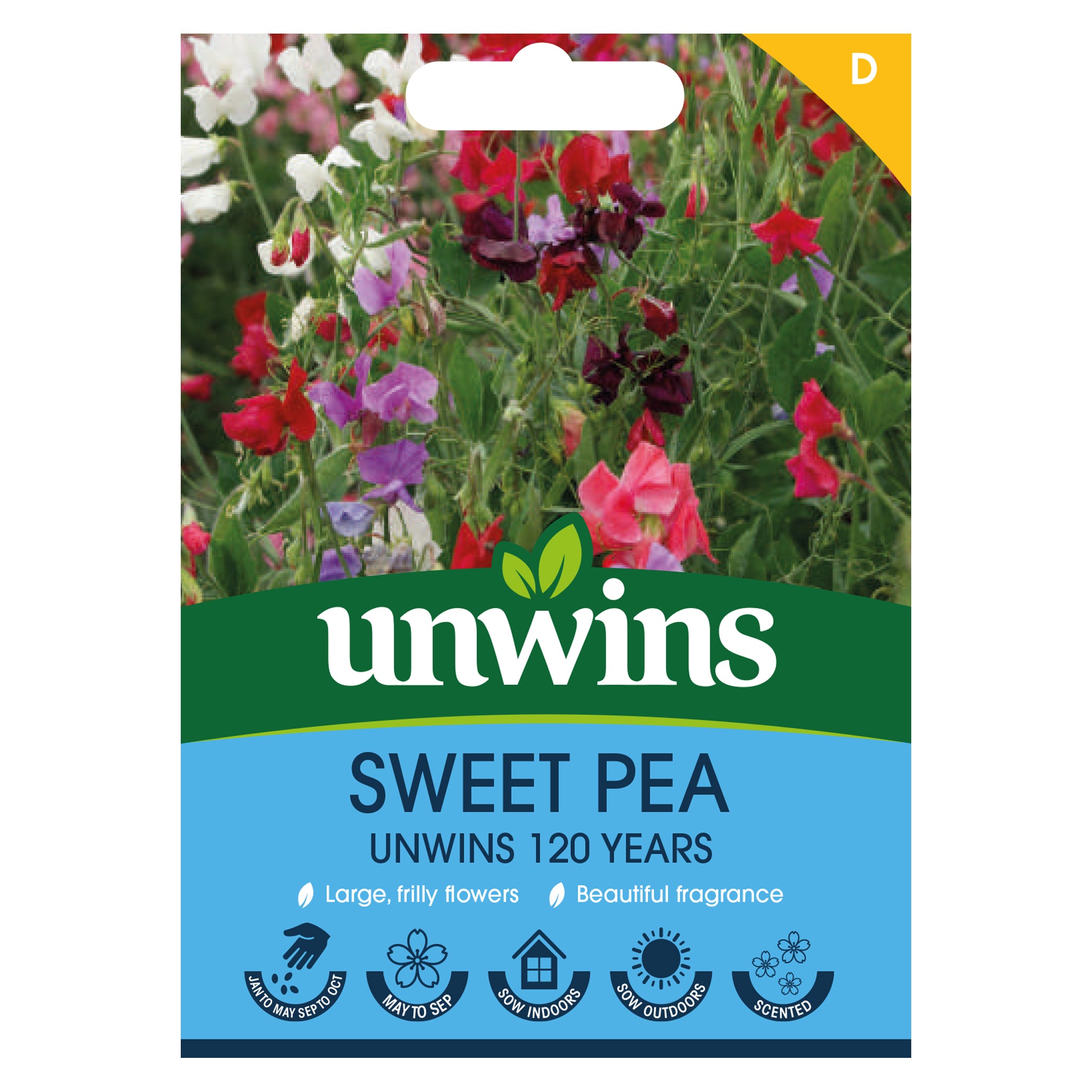 Unwins Sweet Pea Unwins 120 Years Seeds