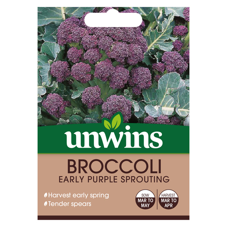Unwins Broccoli Early Purple Sprouting Seeds