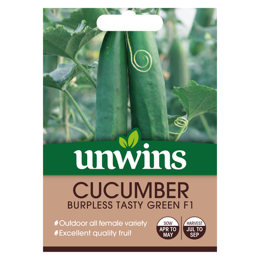 Unwins Cucumber Burpless F1 Seeds front