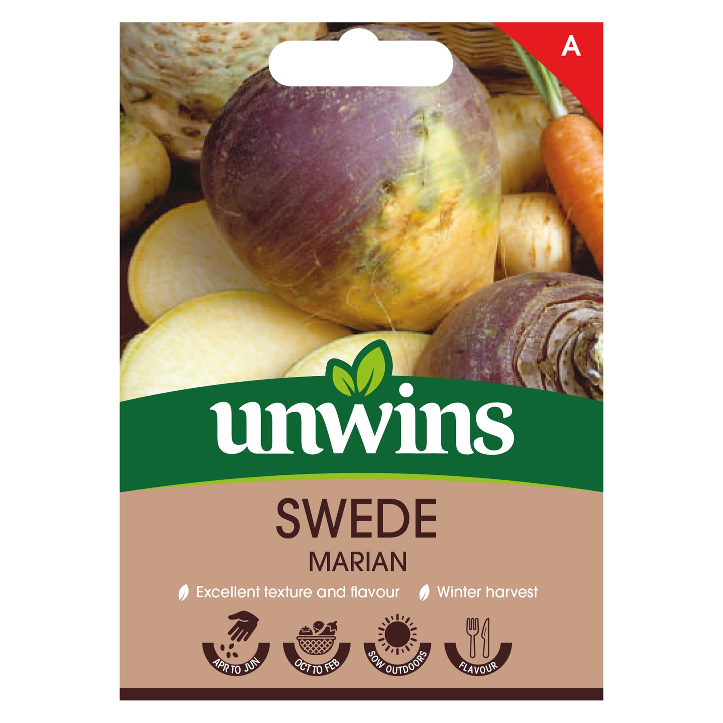 Unwins Swede Marian Seeds front of pack