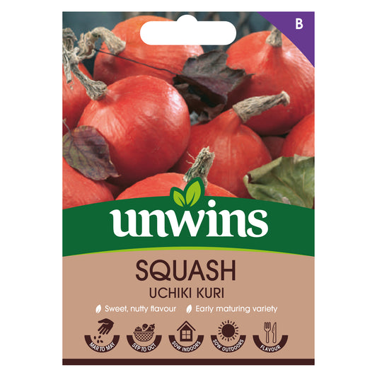 Unwins Squash Uchiki Kuri Seeds front of pack