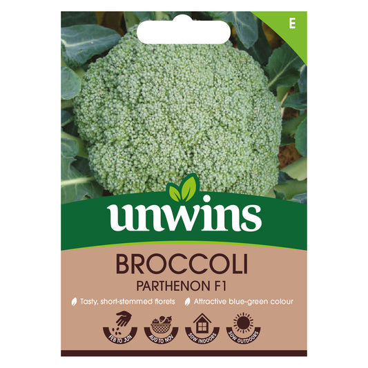 Unwins Broccoli Parthenon F1 Seeds Front