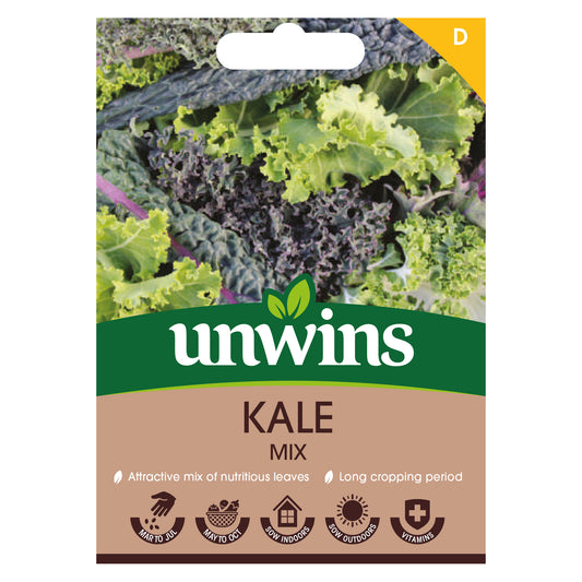 Unwins Kale Mix Seeds front of pack
