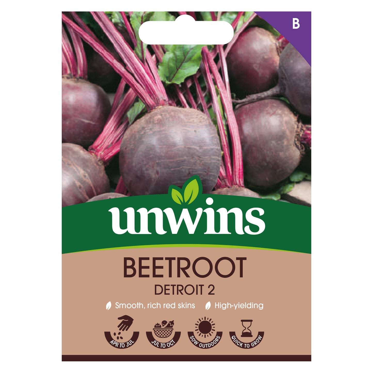 Unwins Beetroot Detroit 2 Seeds Front