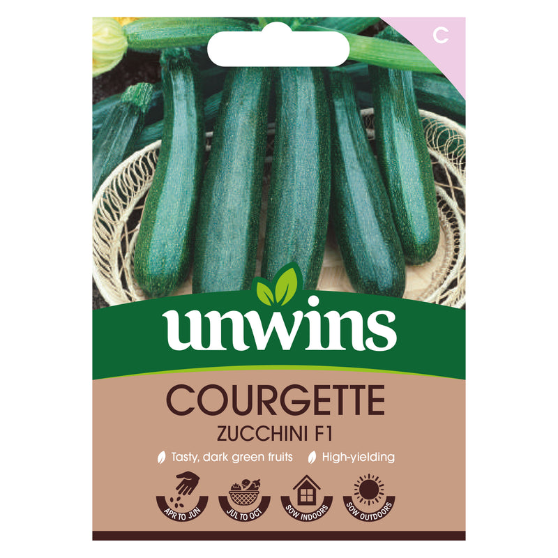 Unwins Courgette Zucchini F1 Seeds