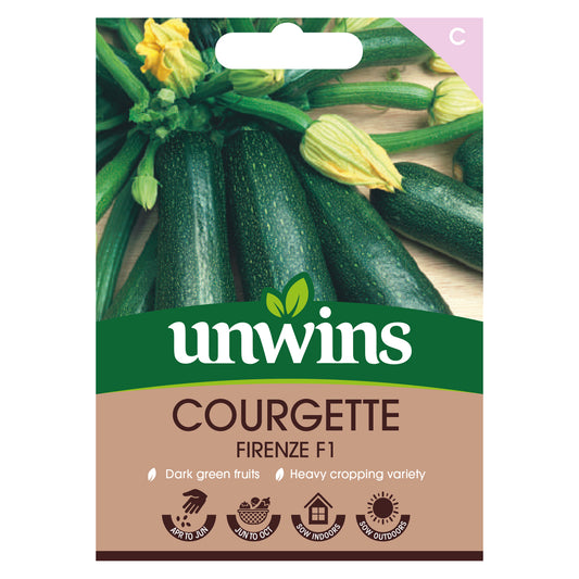 Unwins Courgette Firenze F1 Seeds Front