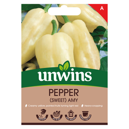 Unwins Sweet Pepper Amy Seeds front of pack