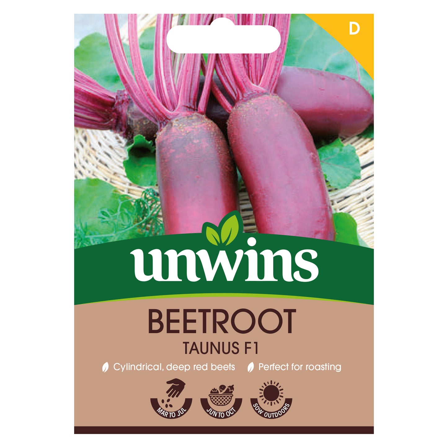Unwins Beetroot Taunus F1 Seeds Front