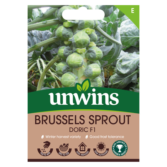 Unwins Brussels Sprout Doric F1 Seeds Front