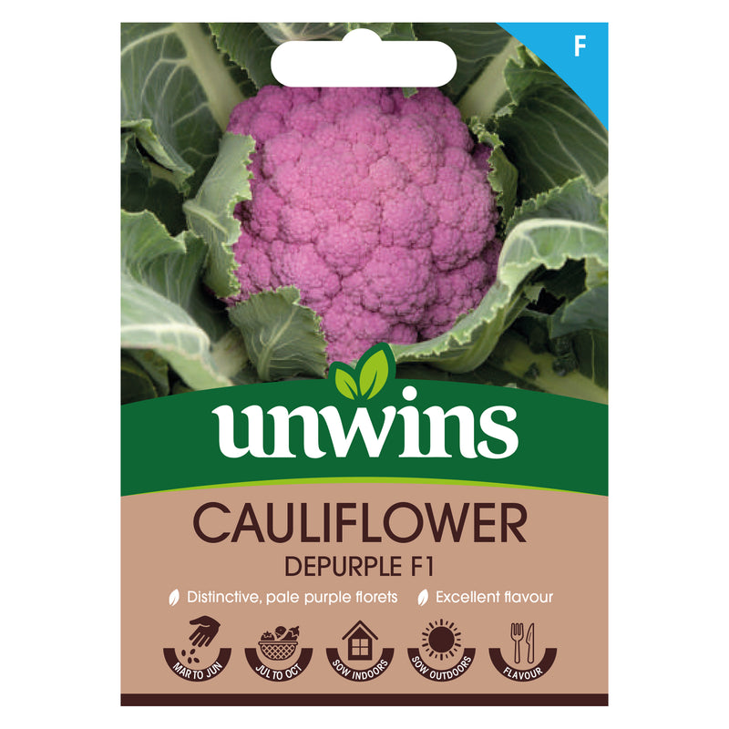 Unwins Cauliflower Depurple F1 Seeds