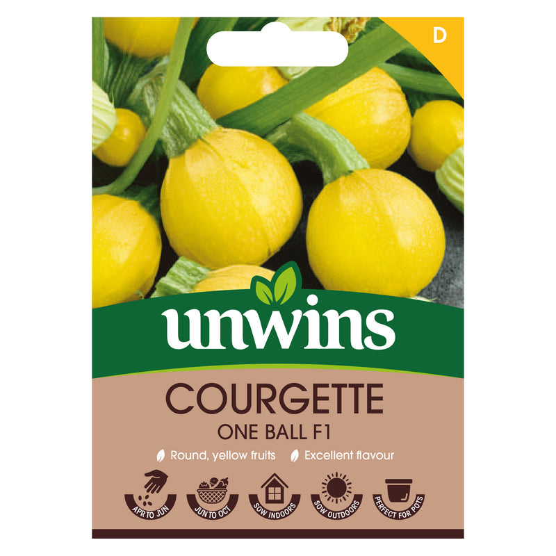 Unwins Courgette One Ball F1 Seeds