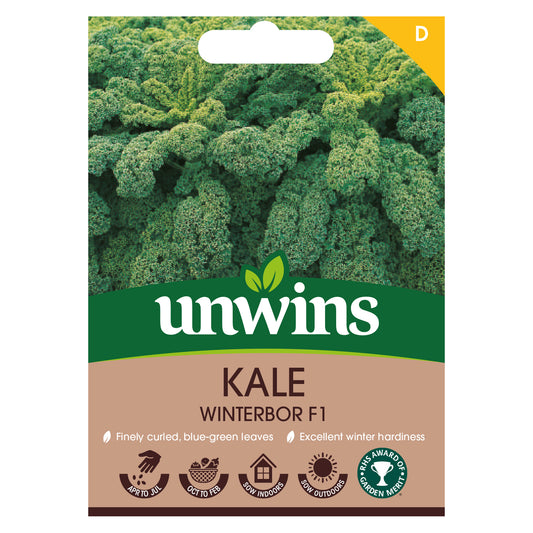 Unwins Kale Winterbor F1 Seeds front of pack