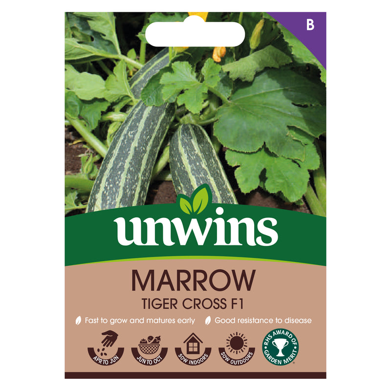 Unwins Marrow Tiger Cross F1 Seeds