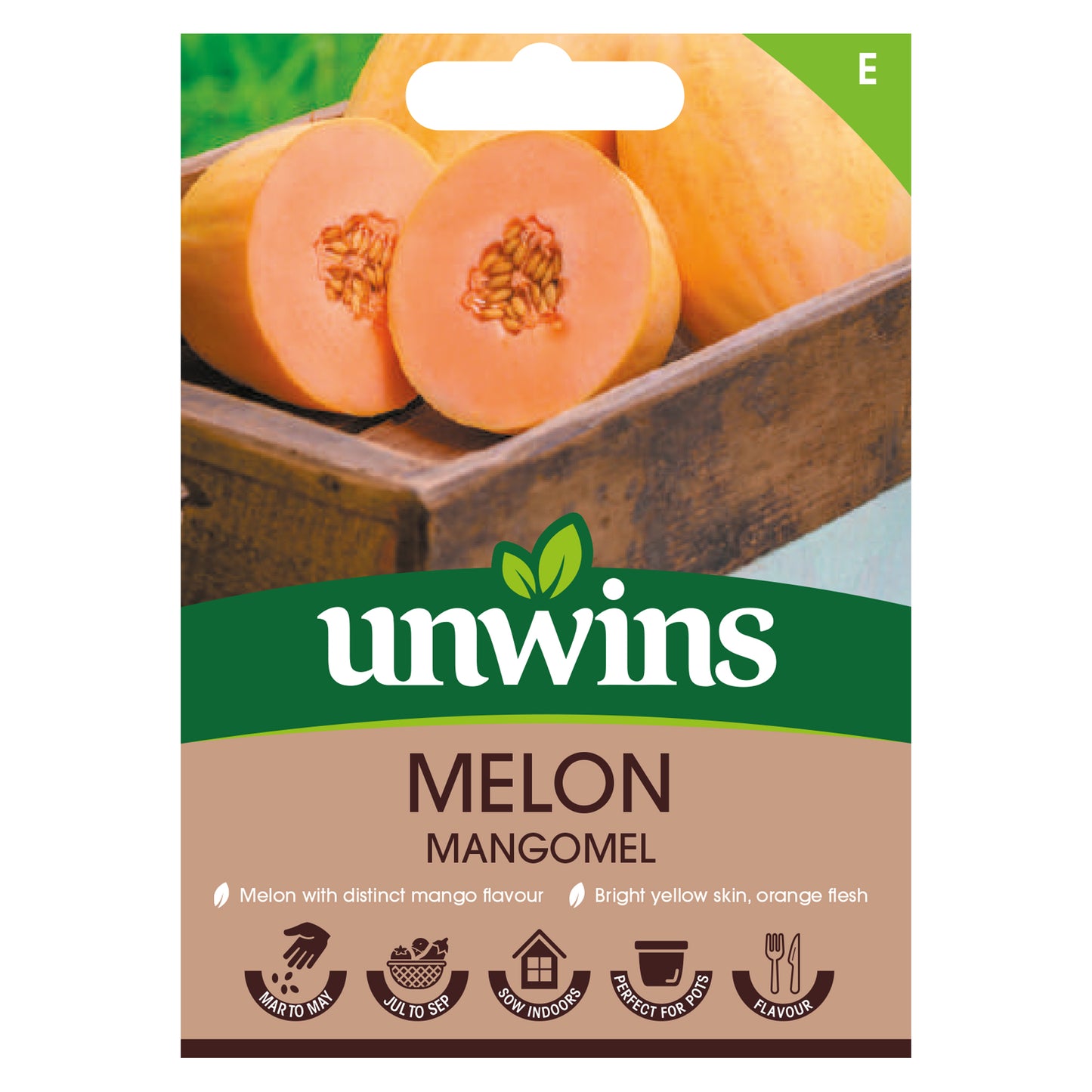 Unwins Melon Mangomel Seeds front of pack
