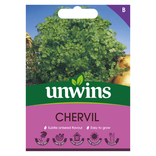 Unwins Chervil Seeds Front