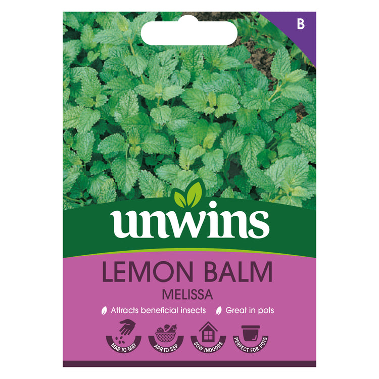 Unwins Lemon Balm Melissa Seeds